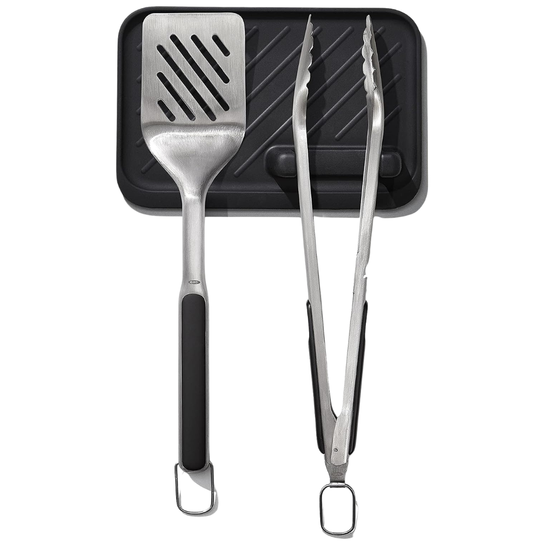 3-Piece OXO Stainless Steel Outdoor Grilling Tool Set