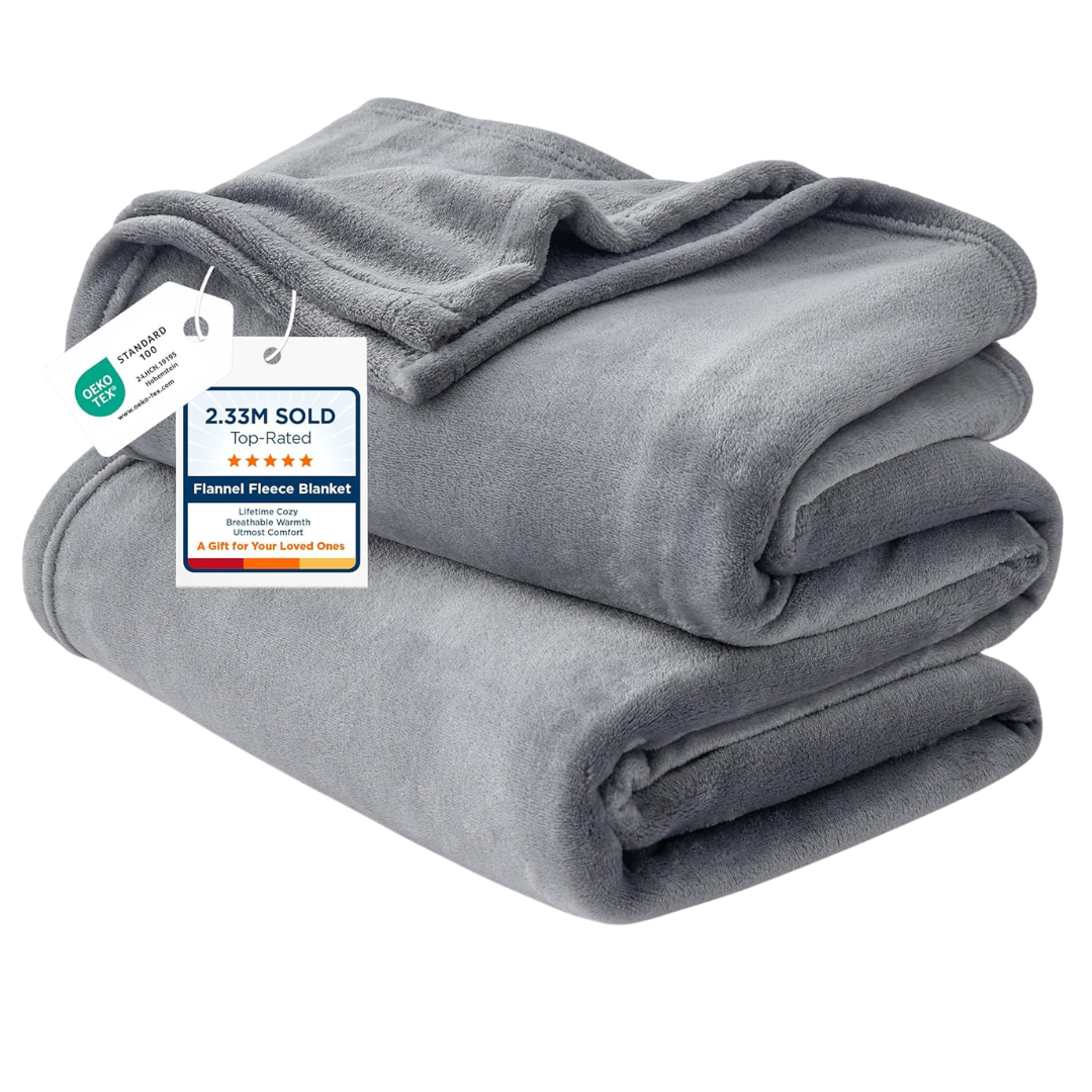 90" X 90" Bedsure Queen GentleSoft Fleece Microfiber Spring Blanket