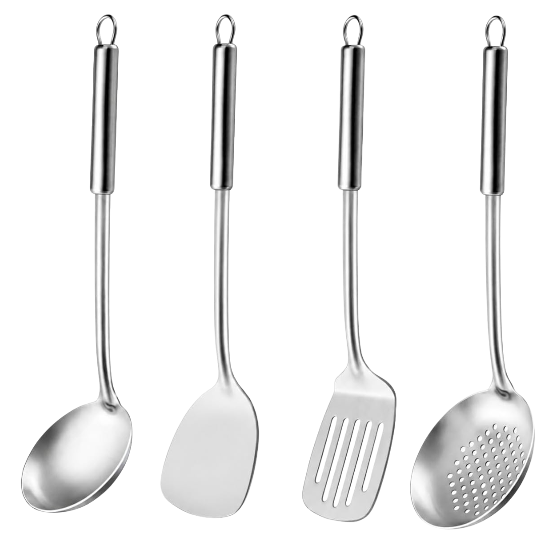 4-Piece Pleafind Stainless Steel Cooking Utensils Set (Various)