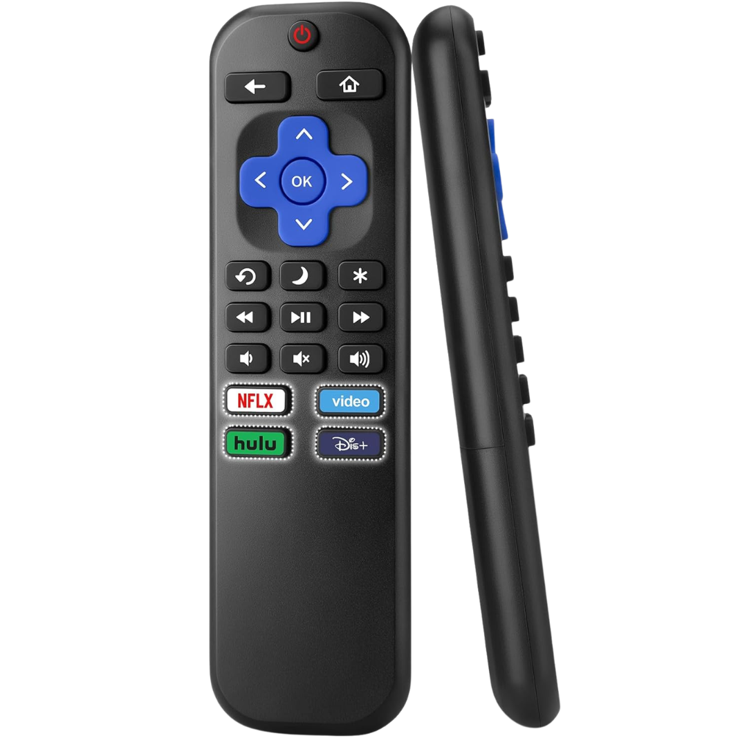 Angrox Universal Roku TV Remote With 4 Hotkeys