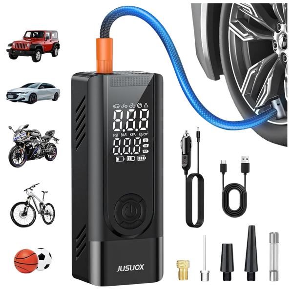 Jusuox 150 PSI Portable Tire Inflator Air Compressor