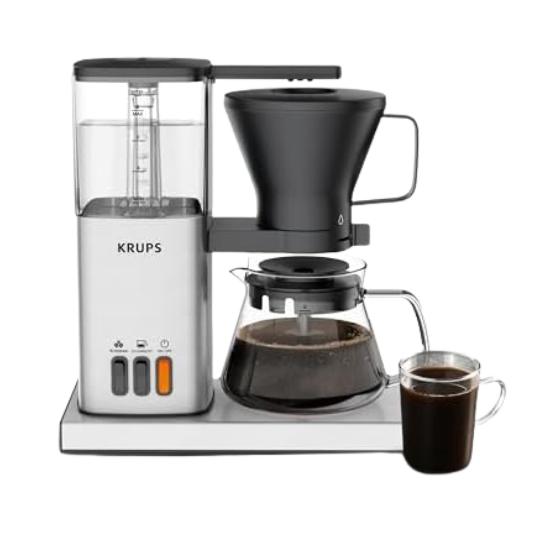 Krups Essential Brewer 8 Cup Drip Coffee Maker Machine