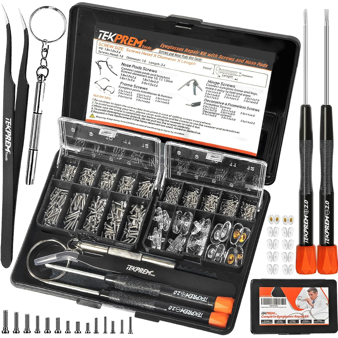 Magnetic Eyeglass Repair Tool Kit With Eyeglass Screws