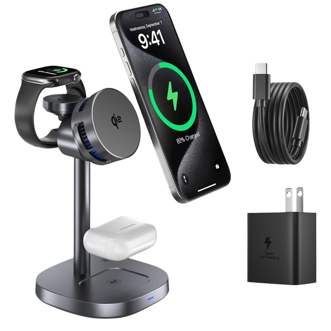 EGBULL 3-in-1 Magnetic Wireless Charging Stand