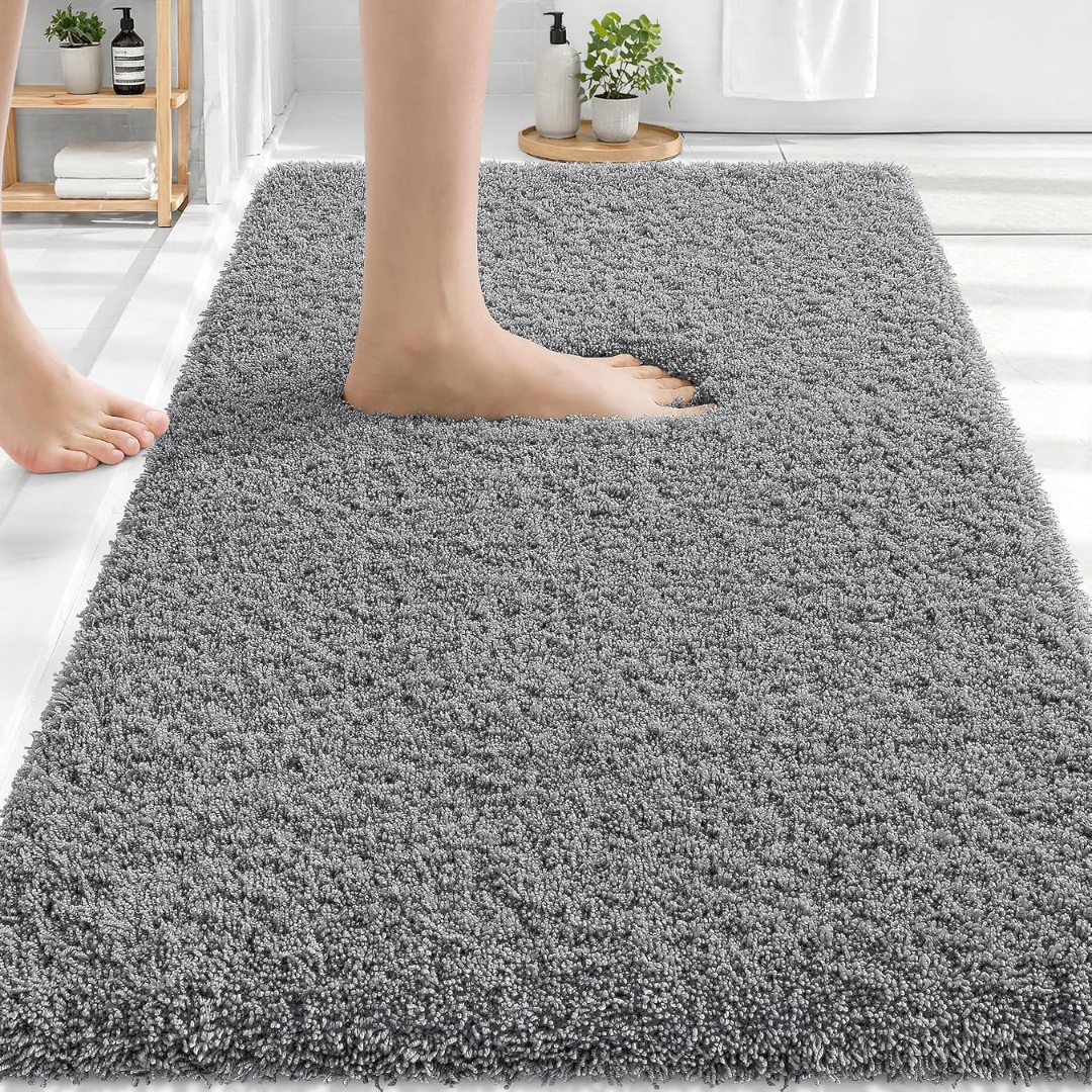 30" X 20" Microfiber Bathroom Rug