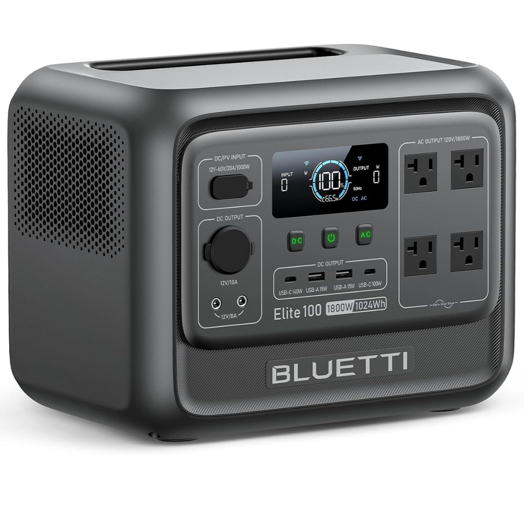 Bluetti Elite 100 V2 1800W/1024Wh Portable Power Station