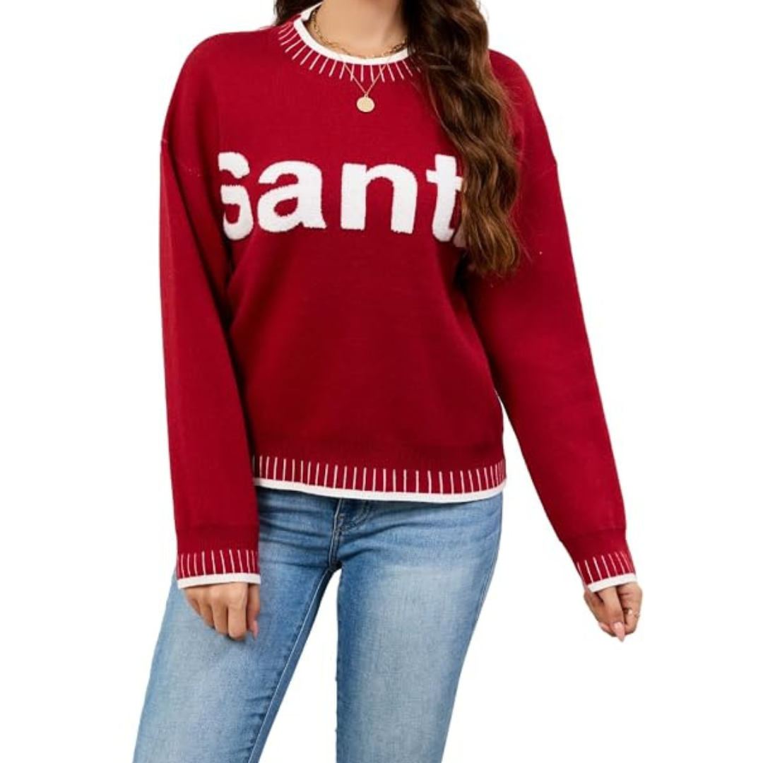 Women Funny Winter Warm Lightweight Pullover Sweater