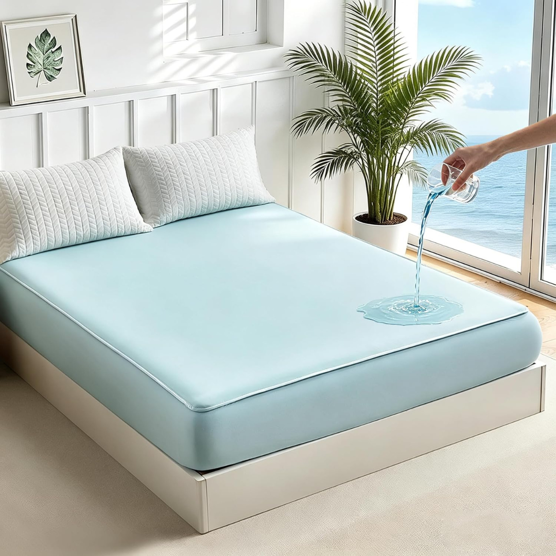 Tokokimo Queen Breathable Waterproof Fitted Sheet