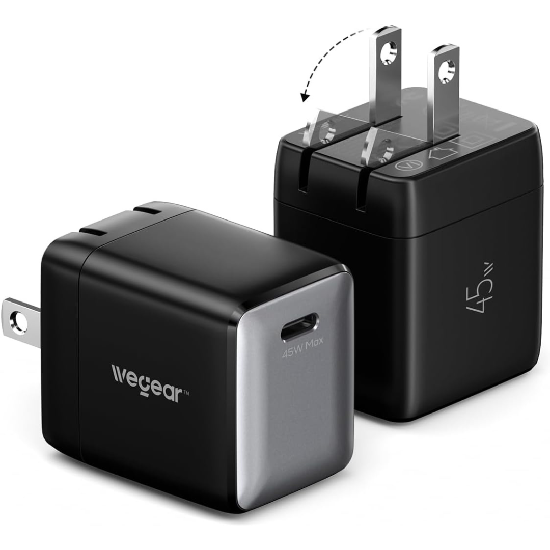 2-Pack 45W Gan USB C Charger Block