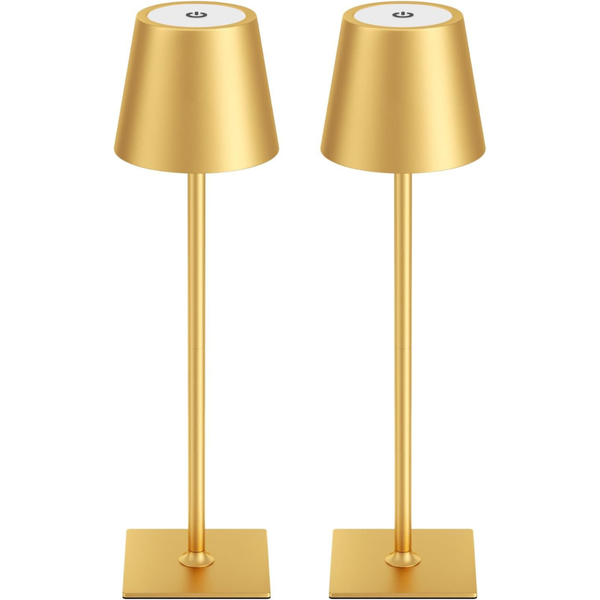 2-Pack Cordless 5000mAh Rechargeable Table Lamp (Various Colors)