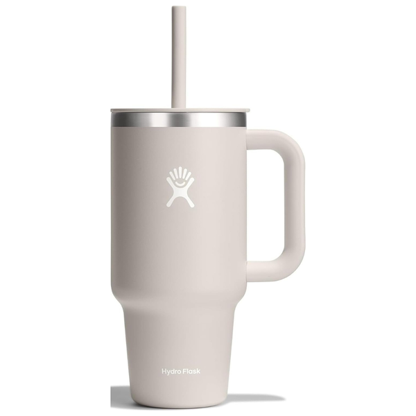 32 oz Travel Hydro Flask Tumbler With Handle, Lid And Straw