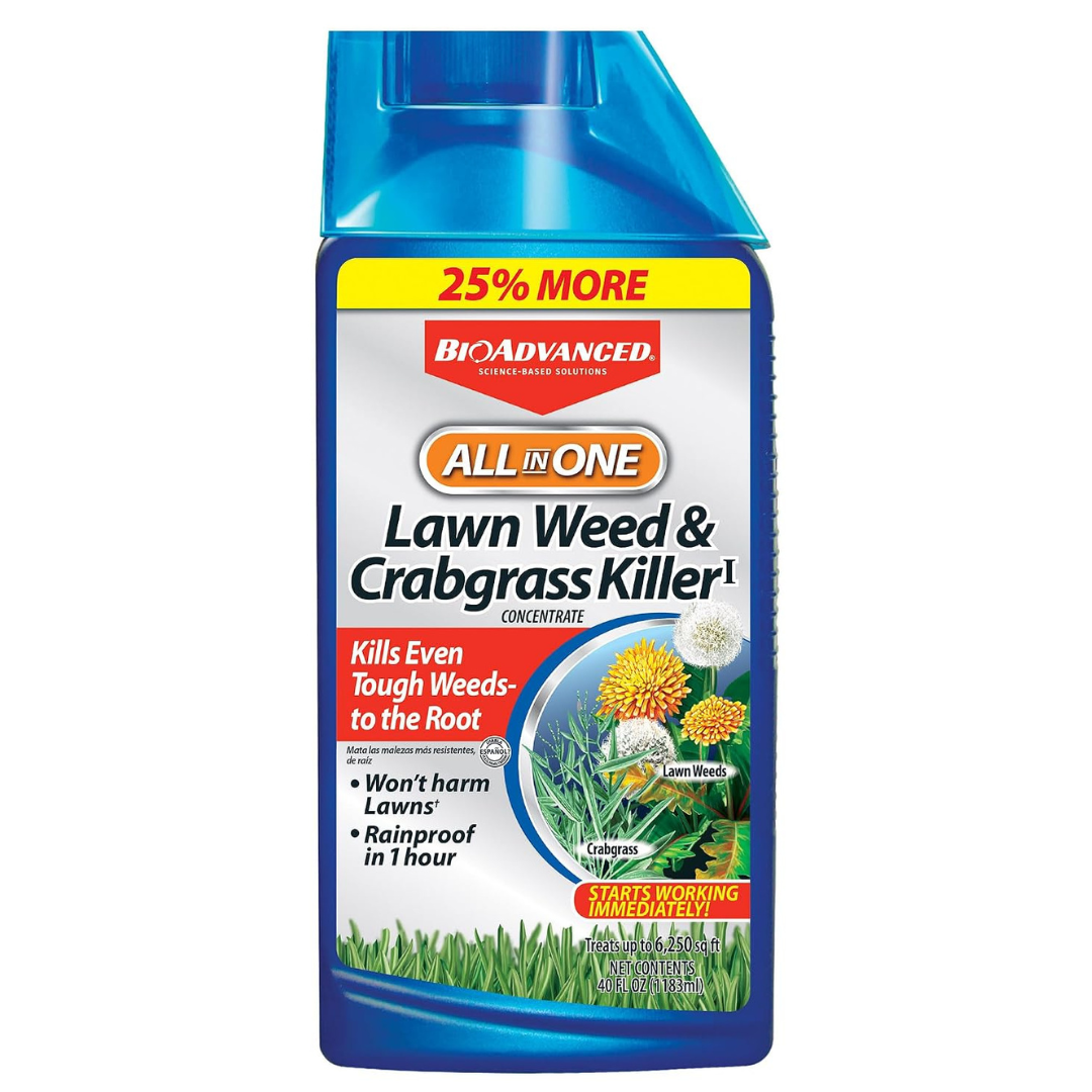 40oz BioAdvanced All-In-One Lawn Weed & Crabgrass Killer I (Concentrate)