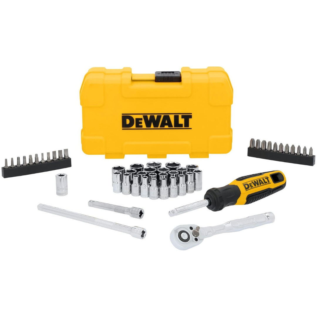 50-Piece DEWALT 1/4" Drive Mechanics Tool Set (DWMT45422)