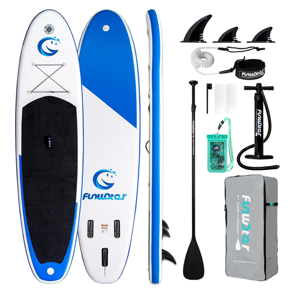 FunWater Ultra-Light Inflatable Paddleboard W/ ISUP Accessories (2 Colors)