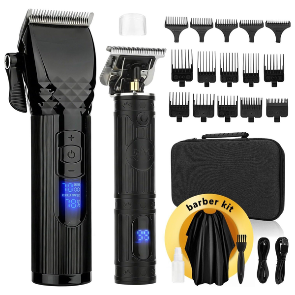 2-in-1 Men's Cordless Hair Clipper & T-Blade Trimmer Set