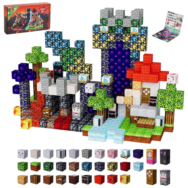 100-Piece Mileonaim Magnetic Building Blocks