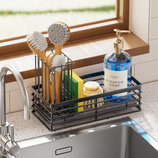 9.29" Stainless Steel Kitchen Sink Caddy W/ Earth Drying Stone