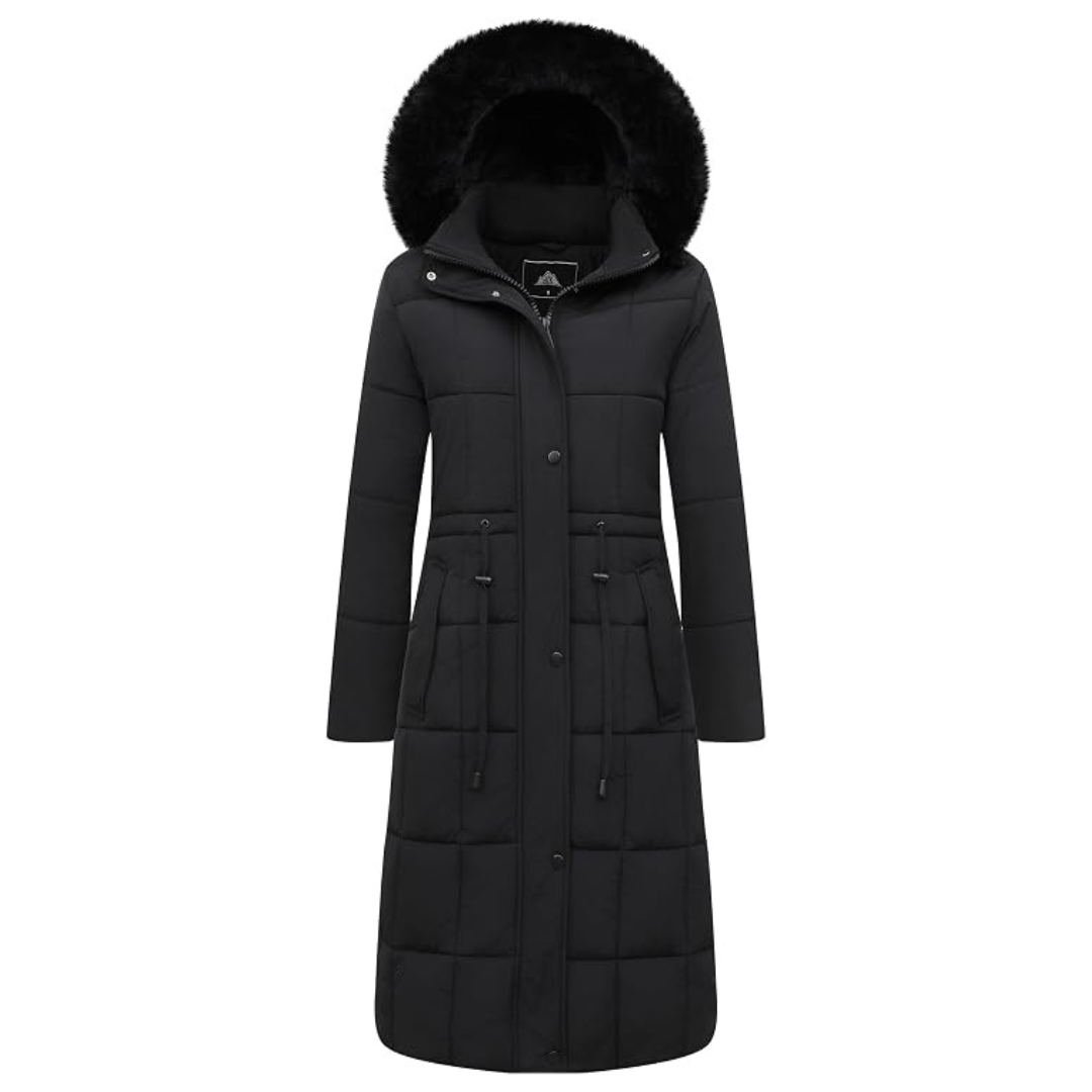 Women's Windproof Warm Winter Long Jacket With Hood (Various)