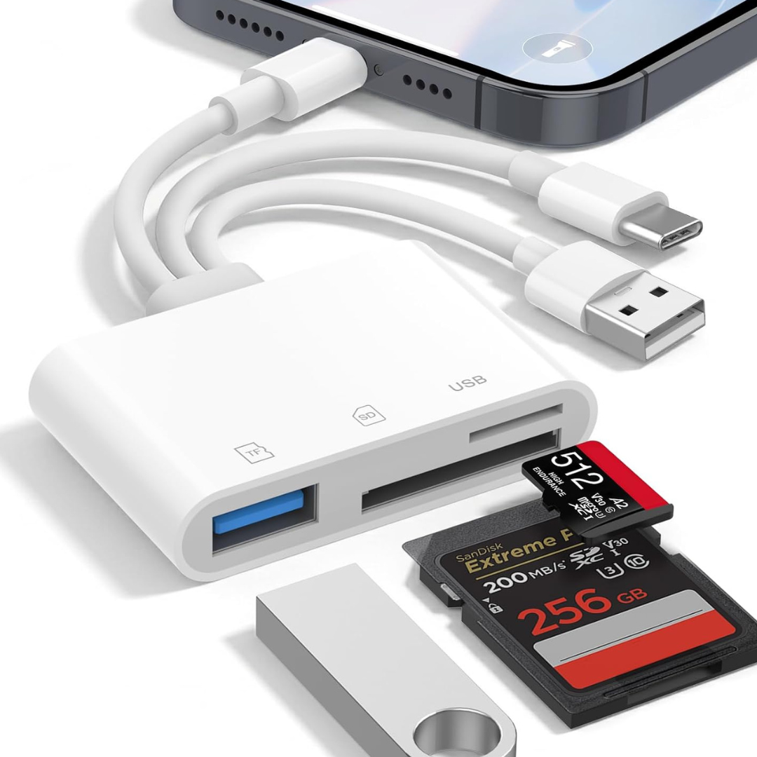 Tooklee 3 In 1 Memory SD Card Adapter