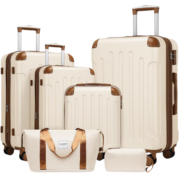 6-Piece Expandable Suitcases Set With Wheel (3 Color)
