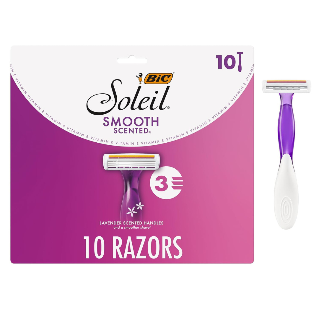 10-Count BIC Soleil 3 Disposable Razor For Women