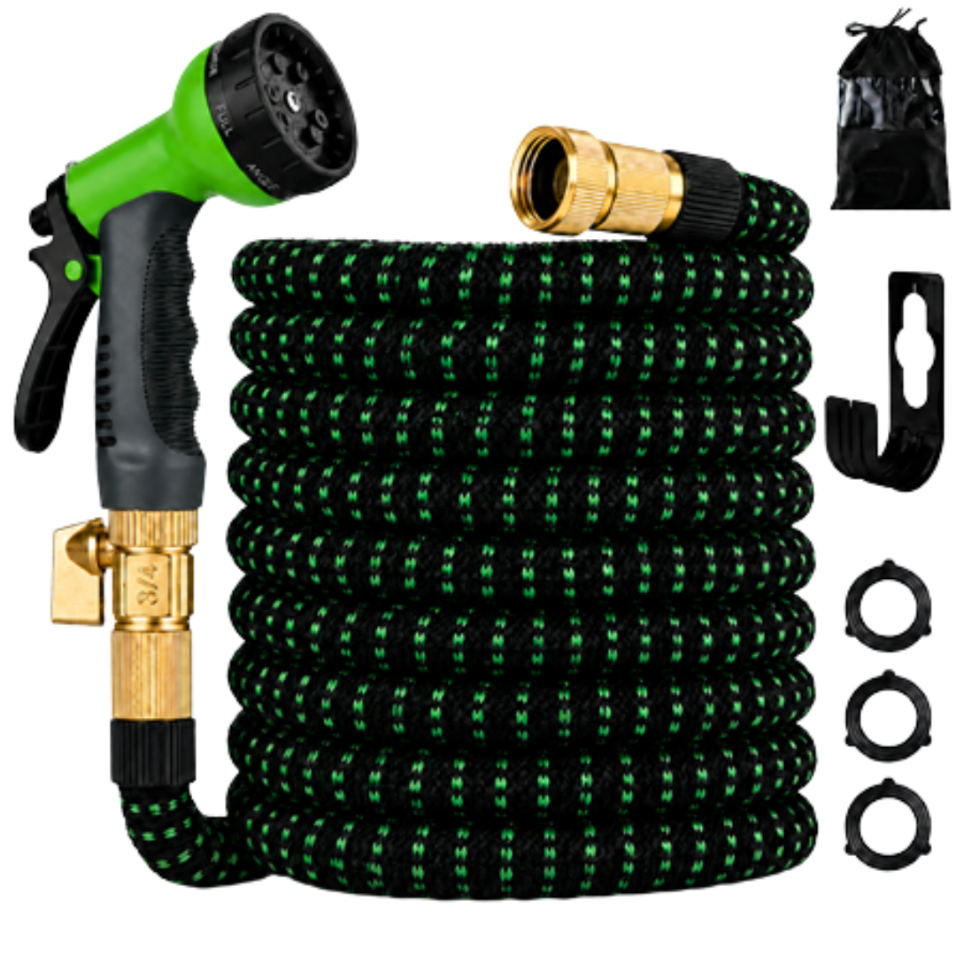100ft Expandable Garden Hose with Nozzle