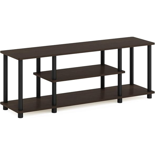 Furinno Turn-N-Tube No Tools 3D 3-Tier up to 50" TV Stand