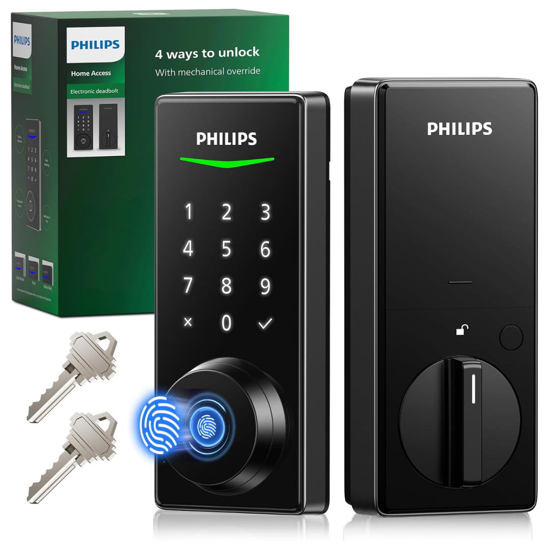 Philips Keyless Entry Door Fingerprint Door Lock with Code