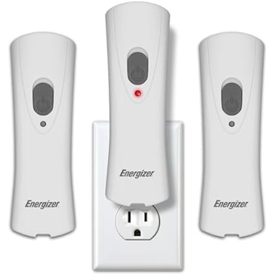 3-Pack Compact Energizer Portable Rechargeable Power Failure Flashlights