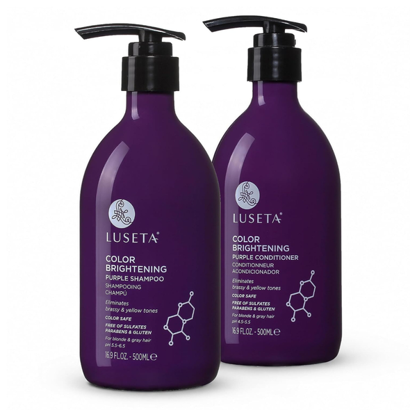 2-Pack 16.9-Oz Luseta Color Brightening Purple Shampoo & Conditioner Set