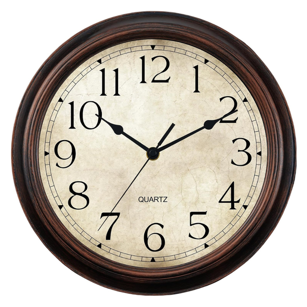 Battery Operated Silent Small Vintage Wall Clock
