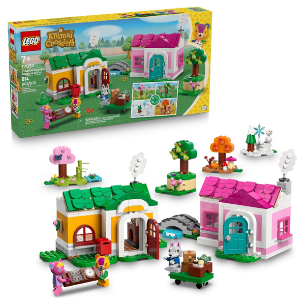 814-Pieces LEGO Animal Crossing Creative Houses: Seasons Of Fun (77057)