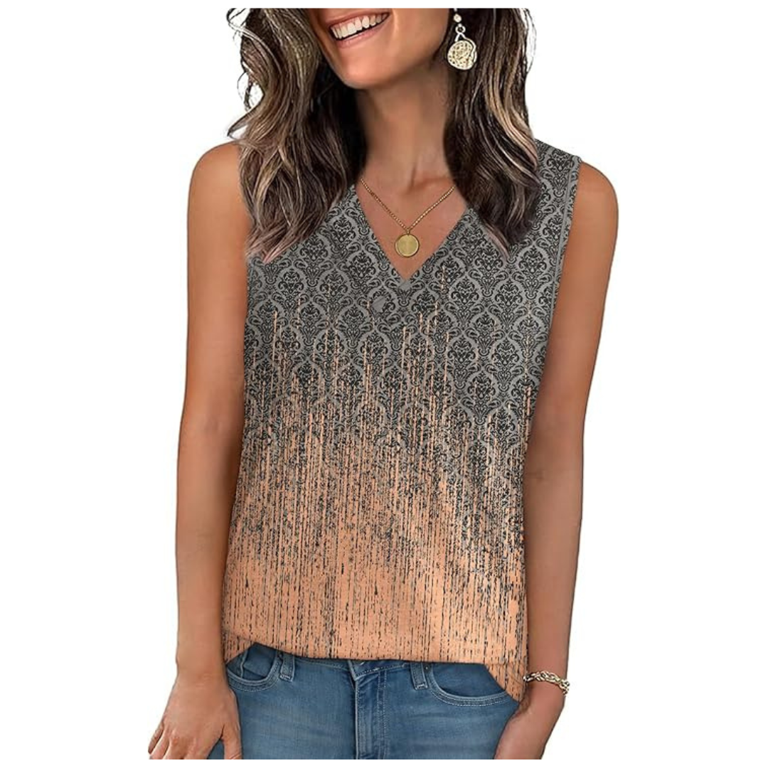 Women's Sleeveless V-Neck Tank Top (Various Colors)