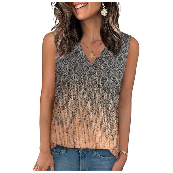 Women's Sleeveless V-Neck Tank Top (Various Colors)