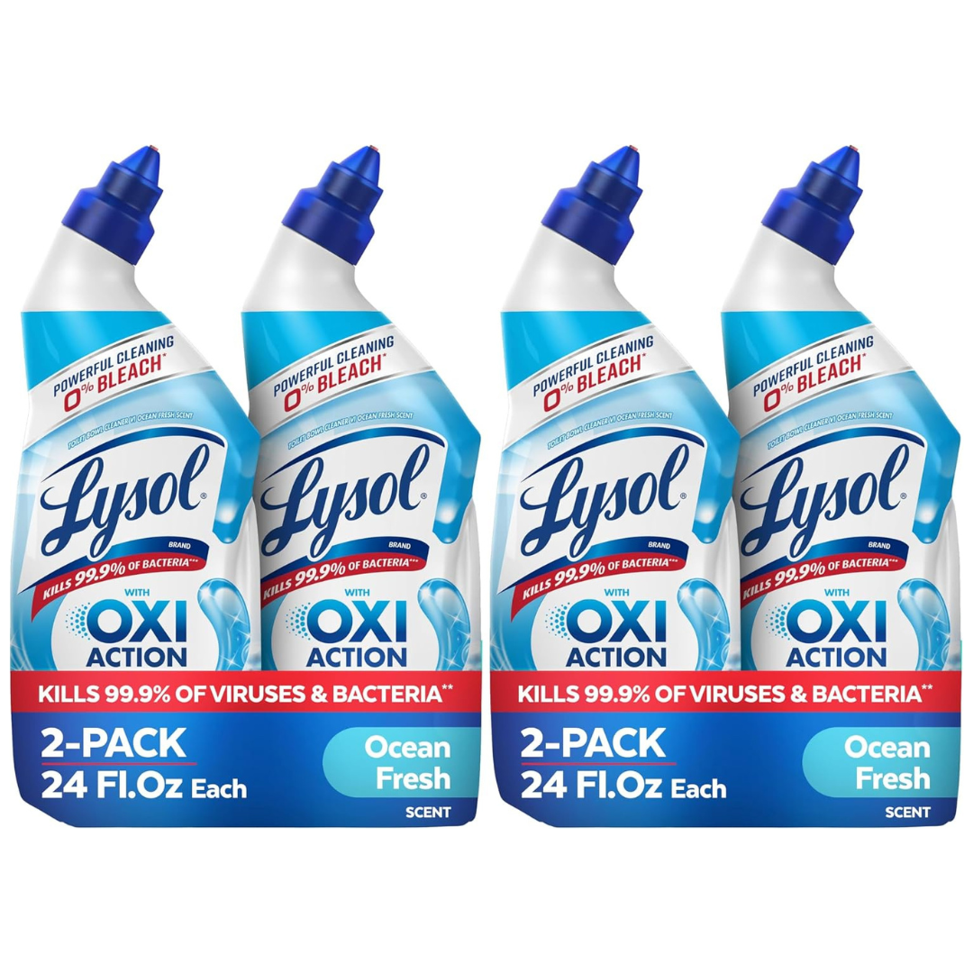 4-Pack 24-Oz Lysol Ocean Fresh Scent Toilet Bowl Cleaner Gel