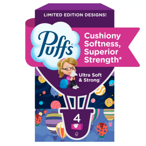 496-Count Puffs Ultra Soft Facial Tissues