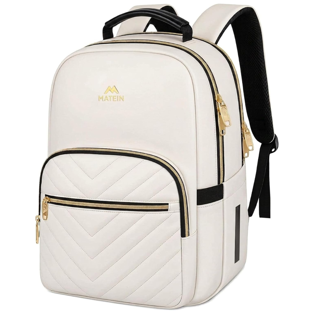 Women's 15.6" Laptop Anti Theft Quilted Slim Travel Backpack (Various)