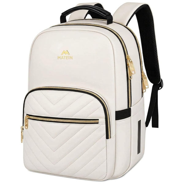 Women's 15.6" Laptop Anti Theft Quilted Slim Travel Backpack (Various)