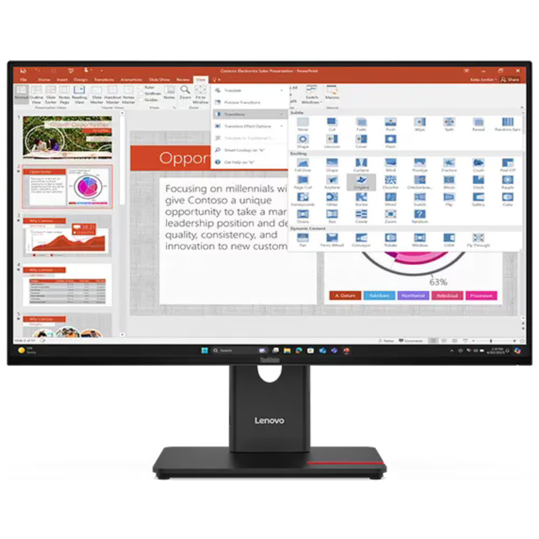 27" Lenovo ThinkVision FHD 120Hz 4ms IPS Monitor