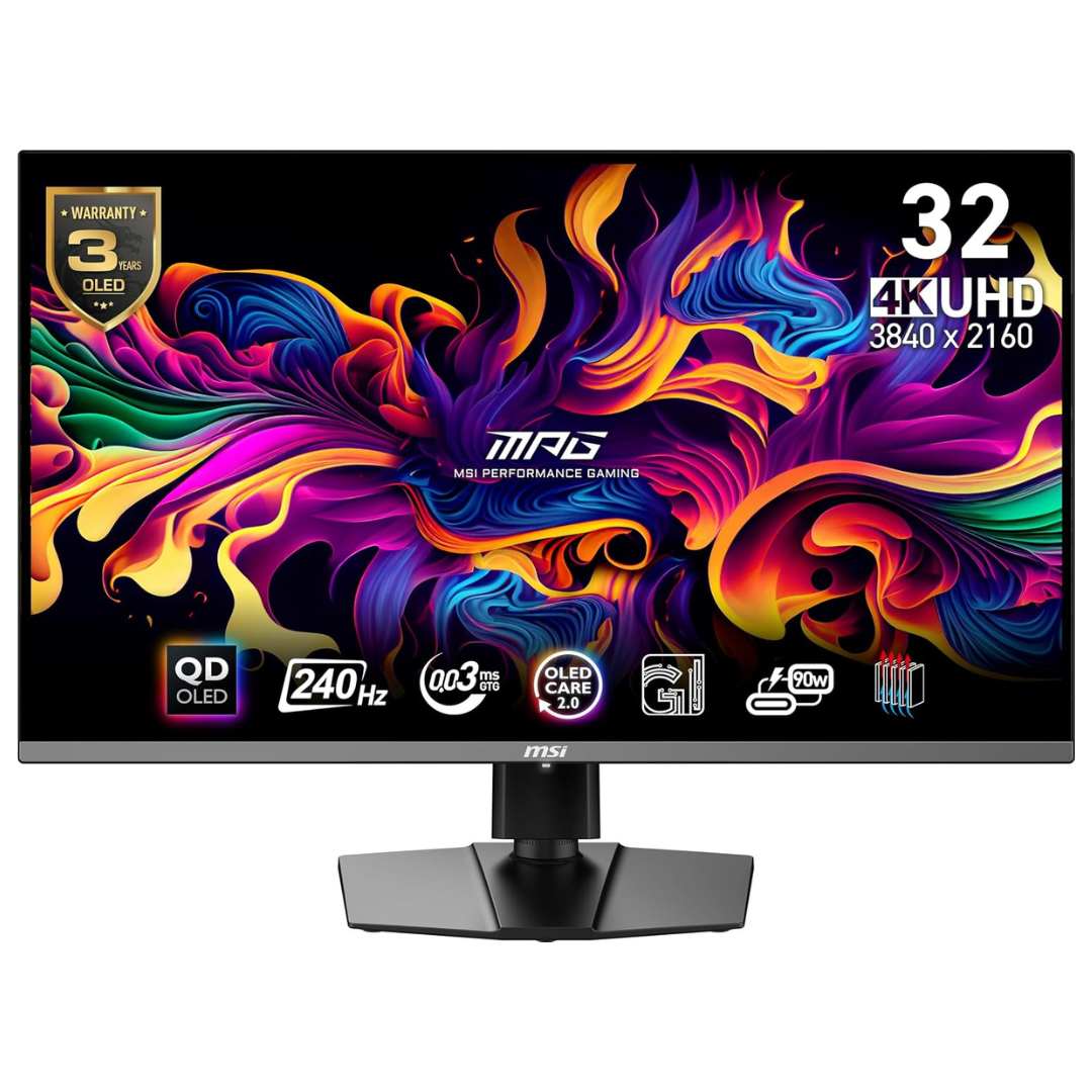 32" MSI MPG 321URX 4K UHD 240Hz 0.03ms HDR QD-OLED Freesync Gaming Monitor