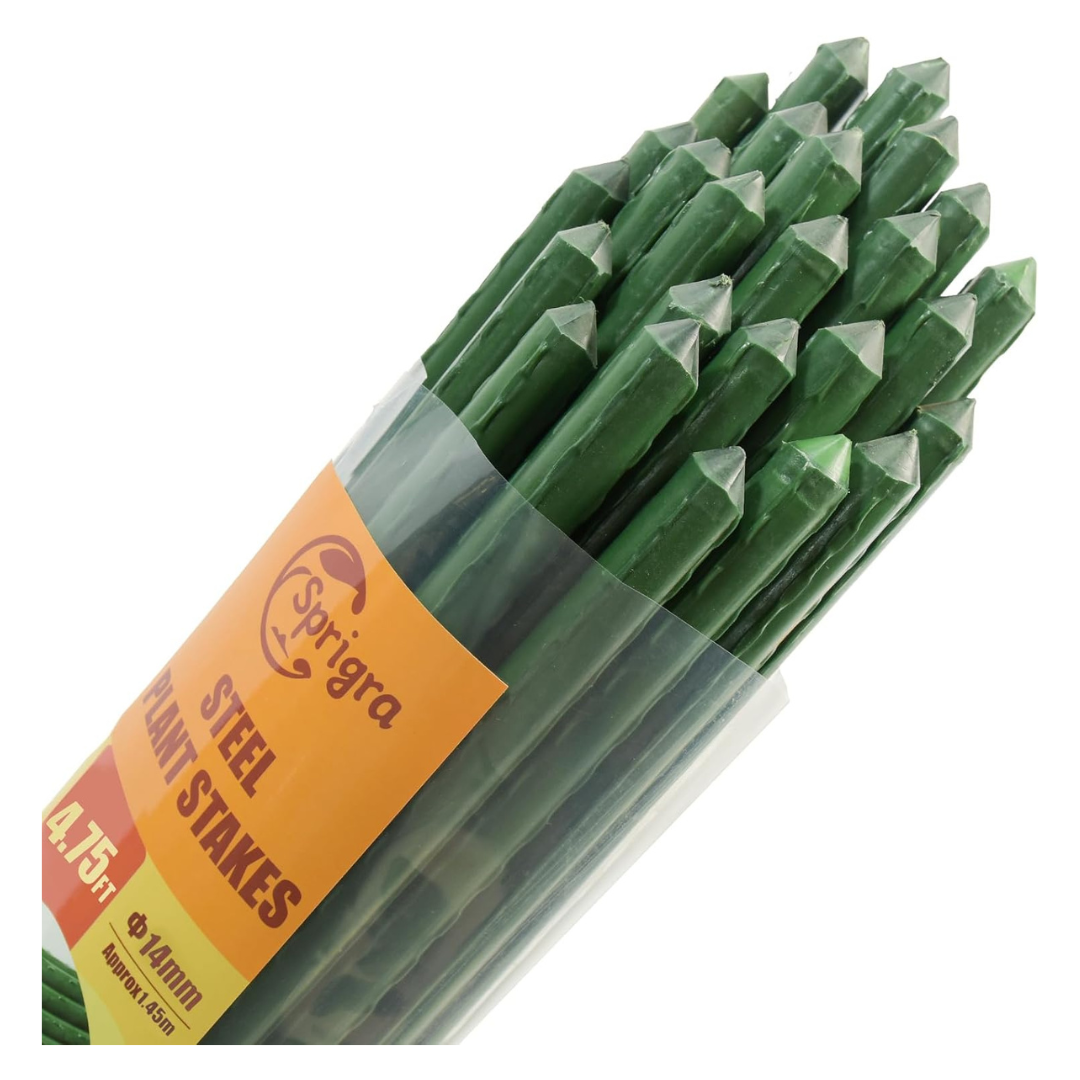 25-Pack Sprigra Approx 5FT Steel Garden Stakes