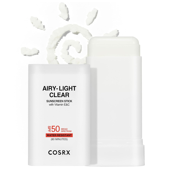 0.67-Oz Airy-Light SPF 50 Clear Sunscreen Stick W/ Vitamin E & C (2 Colors)