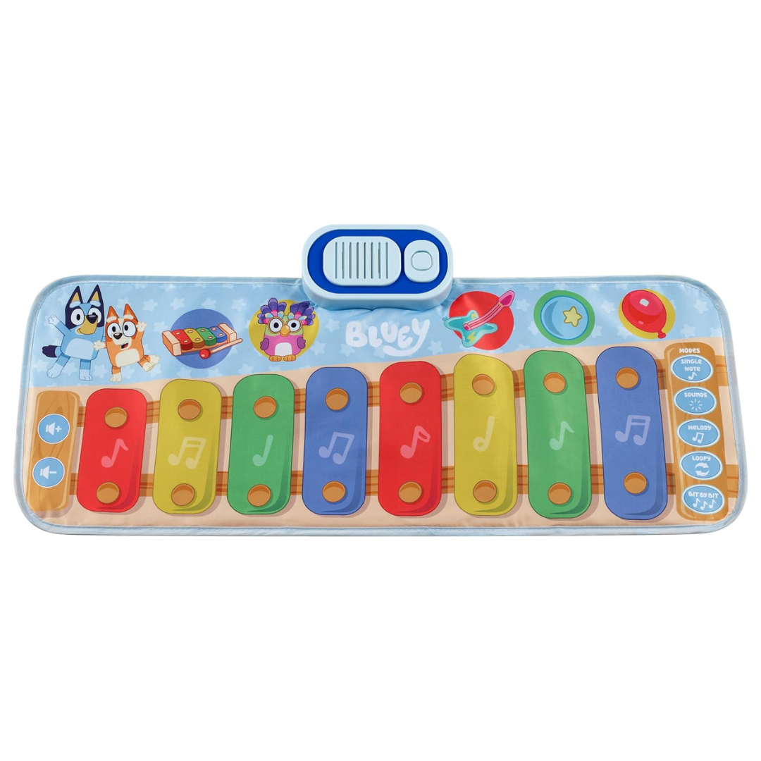 Bluey Toy Piano Play Mat W/ Music & Sound Effects