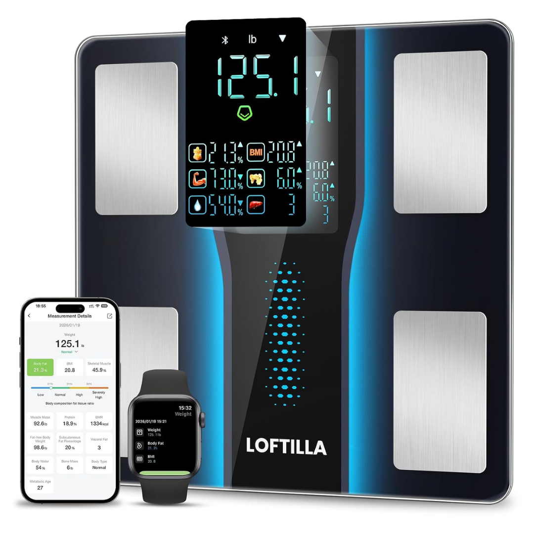 Loftilla Smart Body Weight Scale With BMI & Body Fat