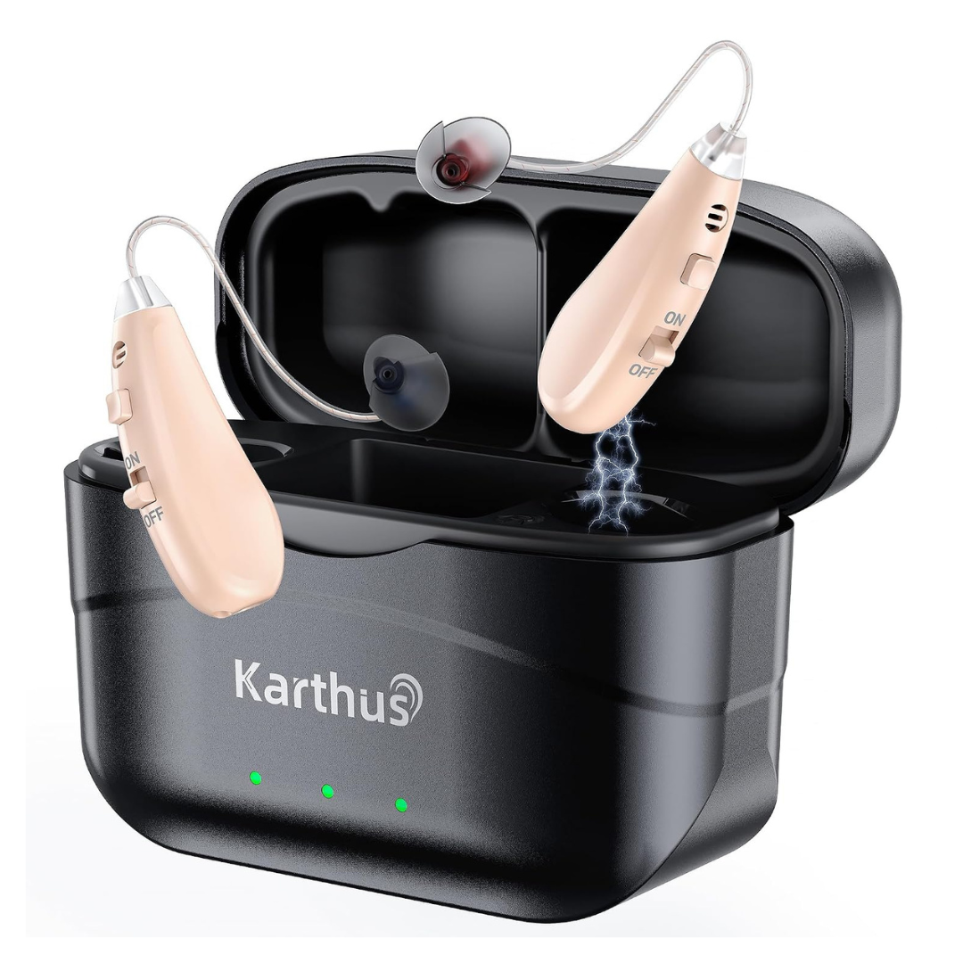 Karthus Rechargeable OTC Hearing Aids With Noise Reduction