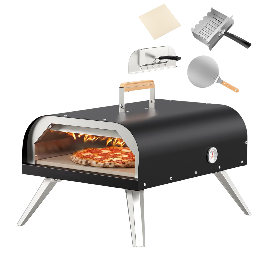 WOOCIT 12" Multi-Fuel Outdoor Pizza Oven