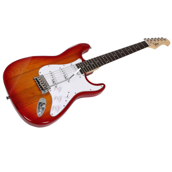 Indio By Monoprice Cali DLX Plus Solid Ash Electric Guitar With Gig Bag