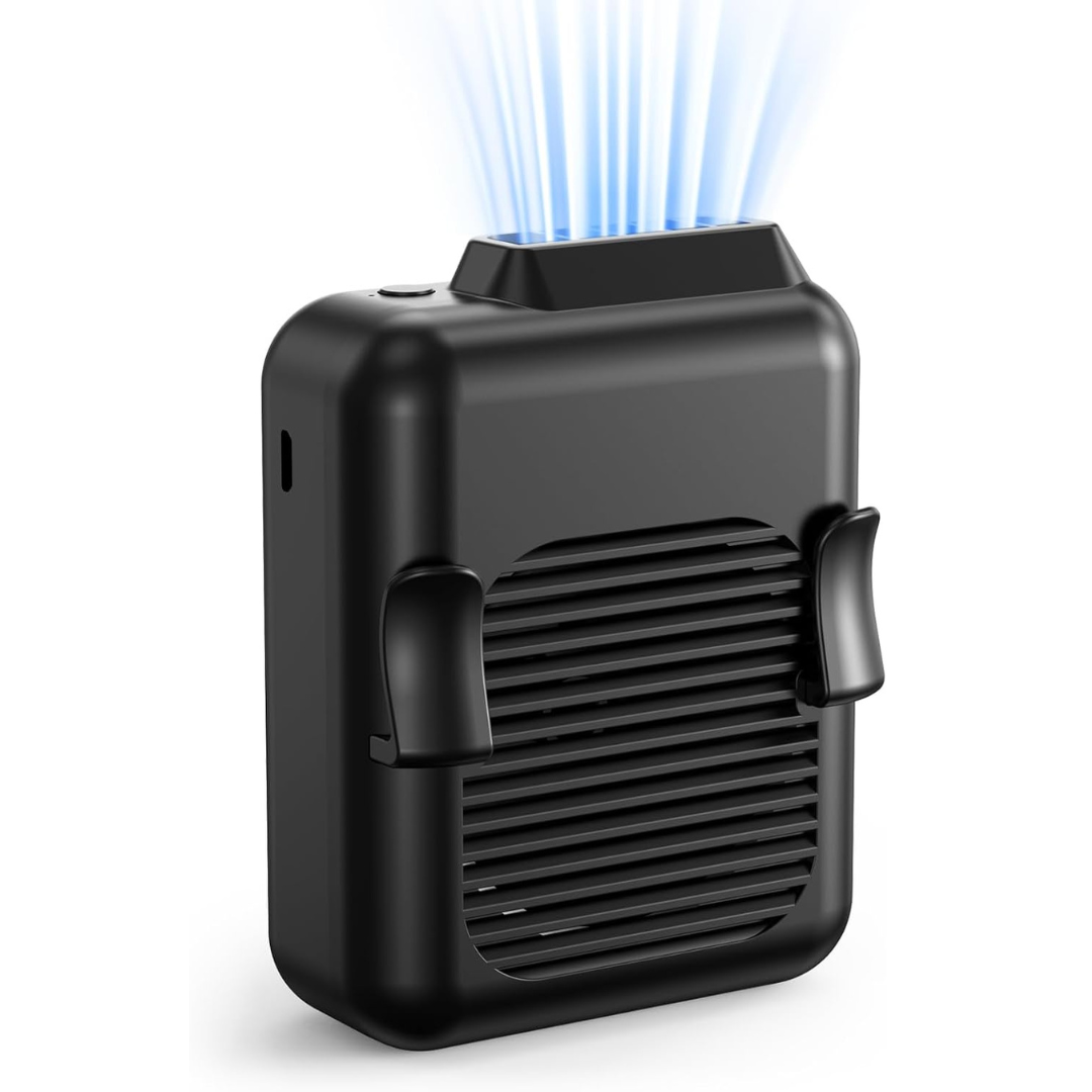Slenpet 6000mAh Rechargeable 3-Speed Belt Clip Waist Fan