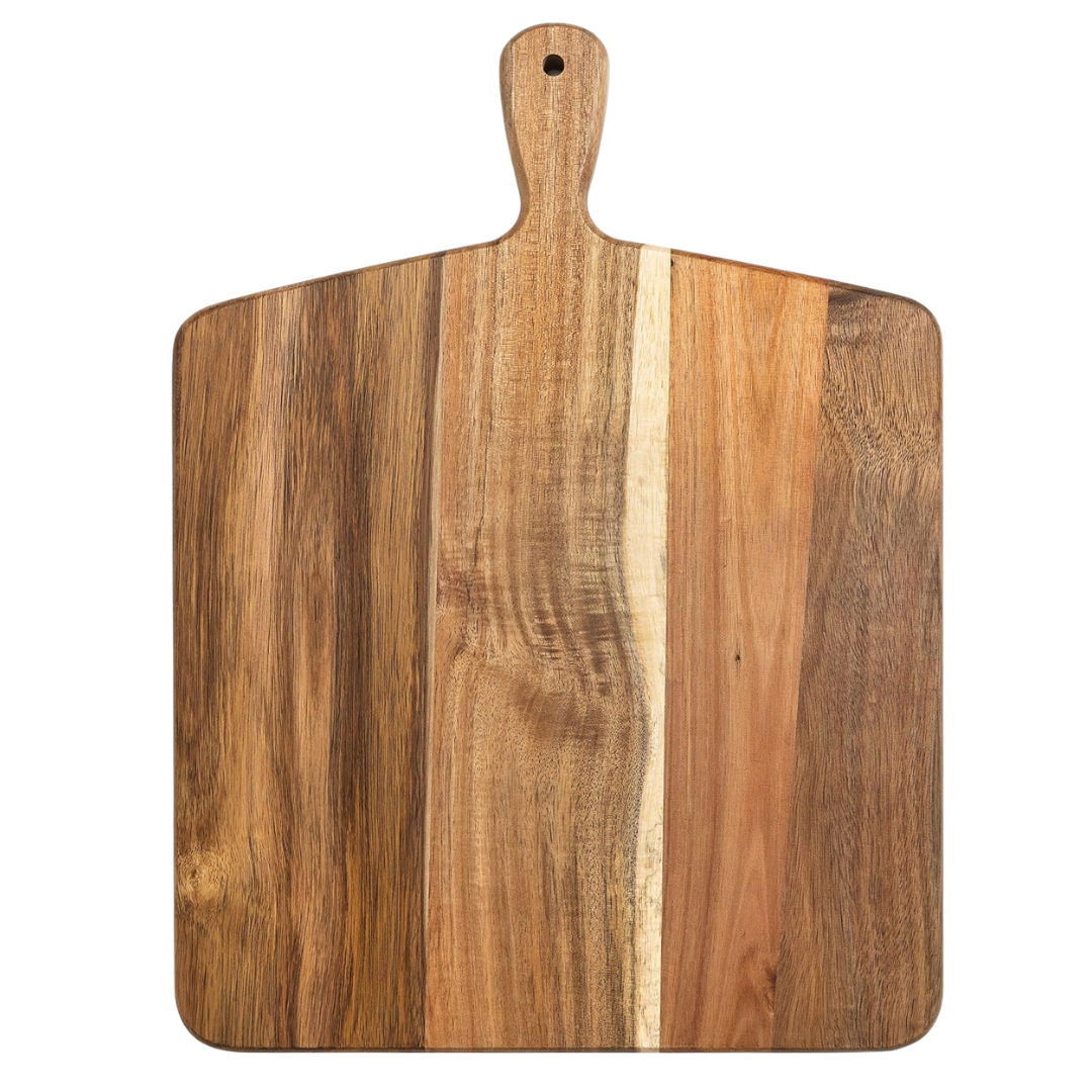 17" X 13" Home Beets Acacia Wood Cutting & Serving Board W/ Handle