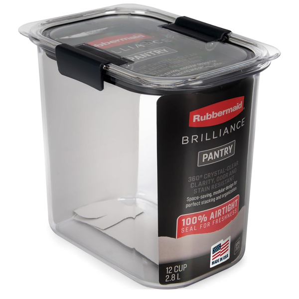 Rubbermaid Brilliance 12-Cup Airtight Food Storage Pantry Container